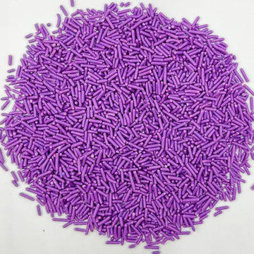 Sentovac Edible Purple Jimmies Sprinkles For Cake Decorating | Cupcake And Ice Cream Toppers Cake Decorations | Soft Jimmies Spr