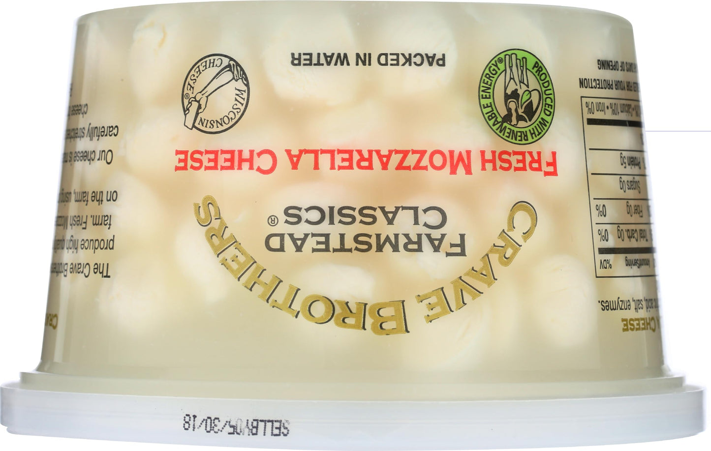Crave Brothers, Fresh Mozzarella Cheese, 8 oz