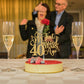 Just Married 40 Years Ago Cake Topper, 40Th Anniversary Cake Decor, 40 Years & Loved, Happy 40Th Wedding Anniversary Party Decor
