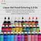 Chefmaster Liqua-Gel Food Coloring, Sunset Orange, 2.3 oz, Professional-Grade Dye for Icing, Frosting, Fondant, Fade-Resistant