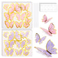 81 Pieces 3D Butterfly Cupcake Toppers Butterfly Cake Decoration Happy Birthday Cake Topper Butterfly Party Decorations Butterfl