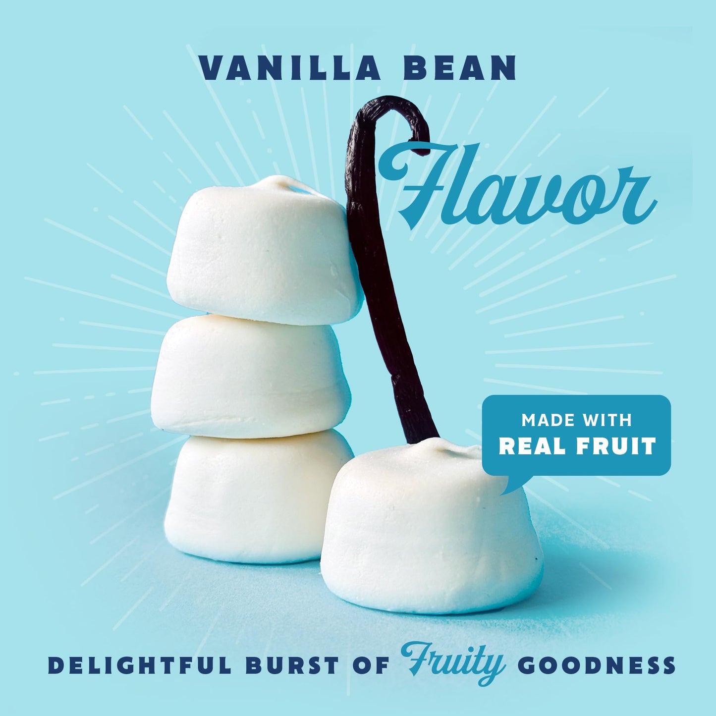 GoodMallow Vegan Marshmallows - Large Kosher Halal Gluten Free Dairy Free Healthy- Natural Gelatin Free Marshmallows for Hot Chocolate  Smores  Baking - Nothing Artificial  Made in USA (White Vanilla ) (Pack of 2)