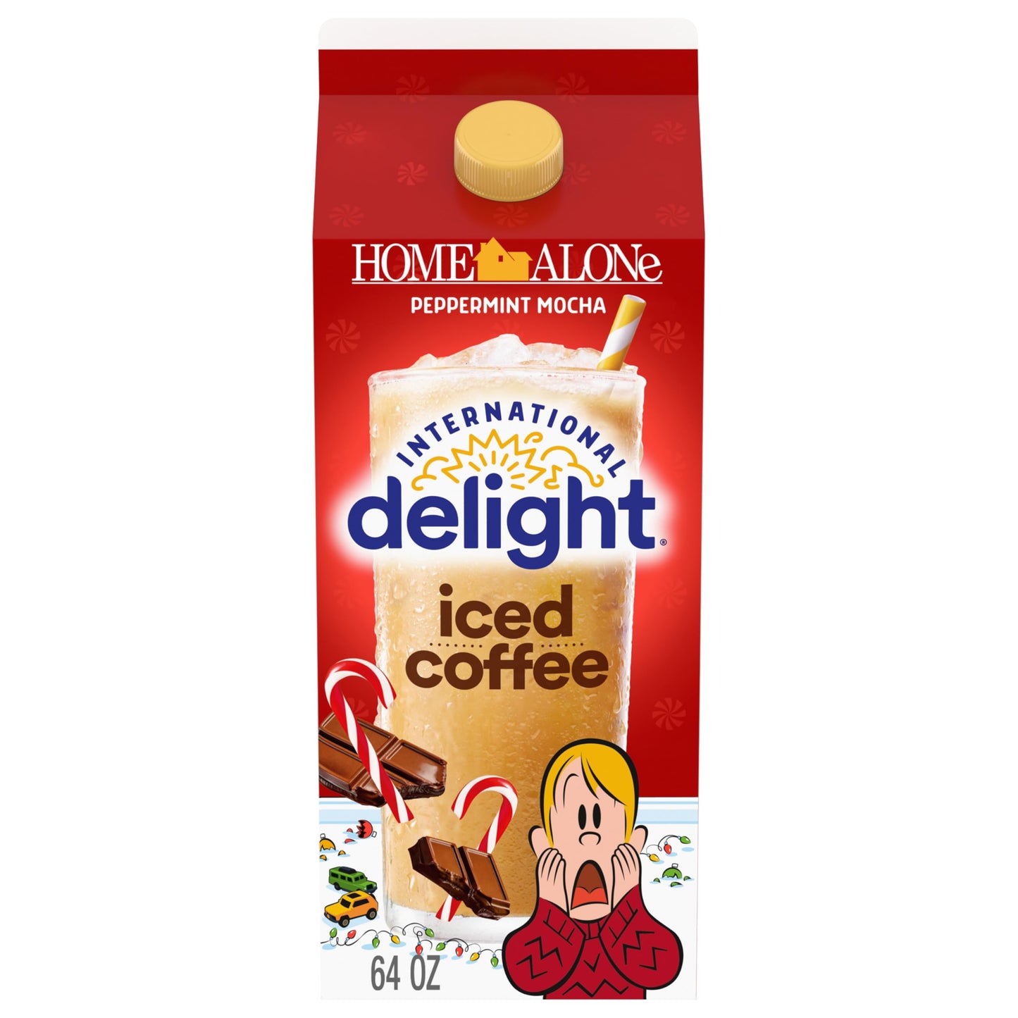 International Delight Home Alone Peppermint Mocha Iced Coffee, 64 Oz.