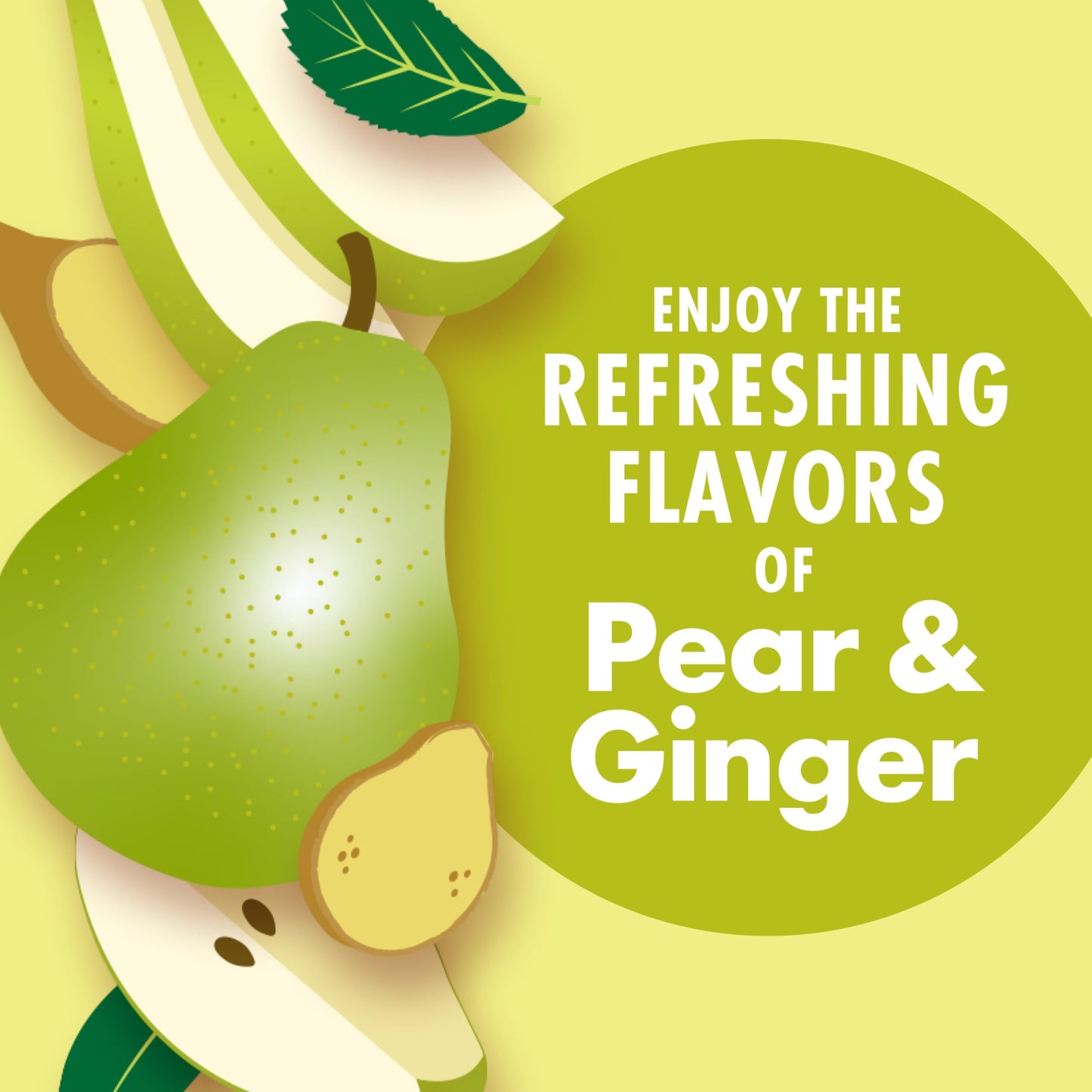 V8 Energy Pear Ginger Drink, Pack of 24 (8 fl oz) – Refreshing Energy Boost in Convenient Cans