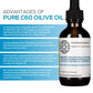 Purec60Oliveoil C60 Olive Oil 50Ml / 1.7 Fl Oz - 99.95% Carbon 60 Solvent Free 40Mg - Amber Glass Bottle - Food Grade - Carbon 6