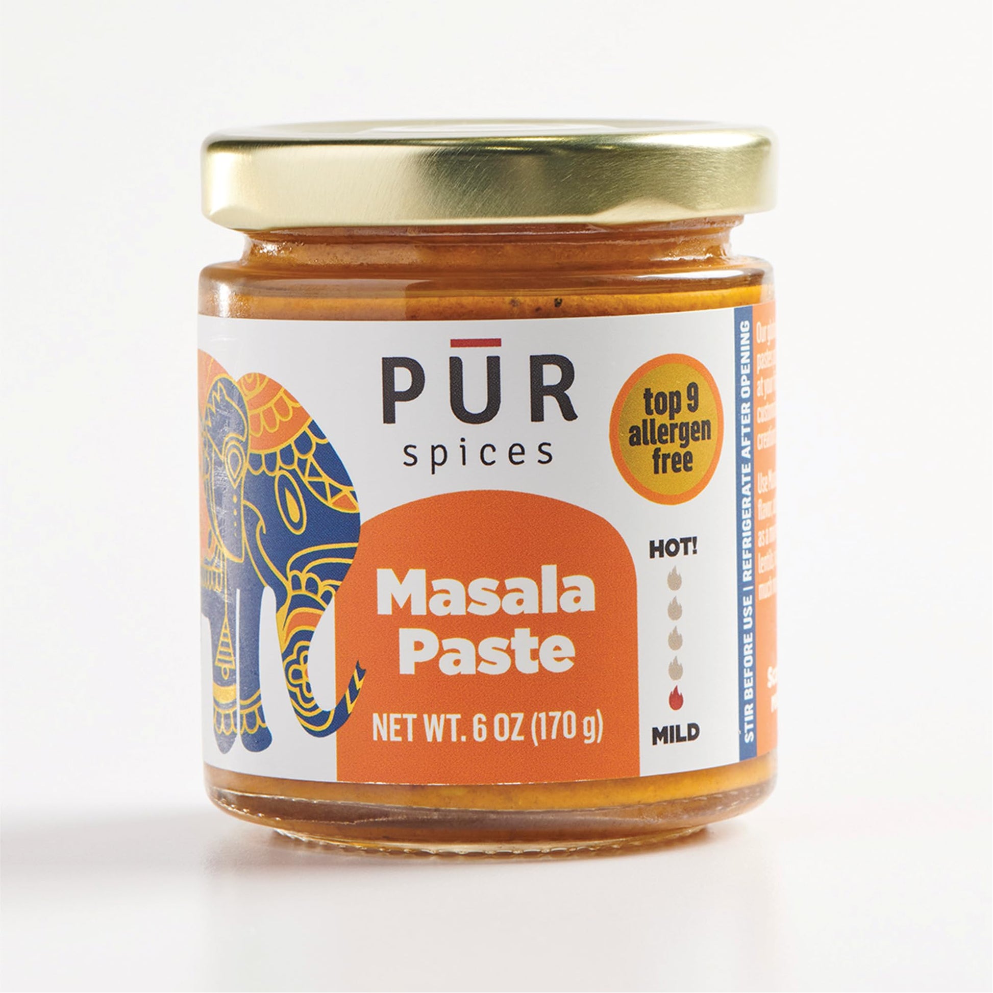 Pur Spices Masala Paste For Indian Cooking | Base Sauce Or Marinade For Curry Or Rice Dishes | Garam Masala | Plant Based, Glute