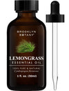 Brooklyn Botany Lemongrass Essential Oil - 100% Pure And Natural - Therapeutic Grade Essential Oil With Dropper - Lemongrass Oil
