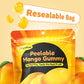 Joyvitas Peelable Gummy Mango Candy - Low Sugar, Individually Wrapped, Pack of 8 (25.4oz) - Perfect for Christmas Gifts and Stocking Stuffers