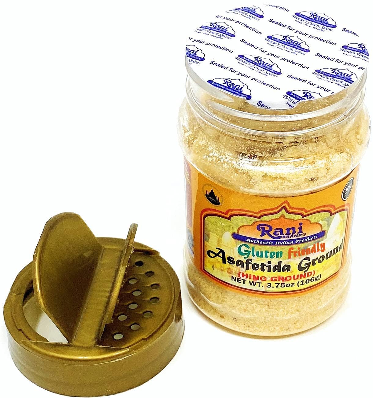 Rani Asafetida (Hing) Ground 3.75oz (106g) Gluten Friendly, PET Jar, Pack of 12 ~ All Natural | Salt Free | Vegan | Non-GMO | As