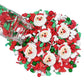 Sentovac Christmas Santa Claus Tree Sprinkle Red Green Mix Sprinkles Edible for Cake Decorating Cookie Cupcake Topper Baking Dec