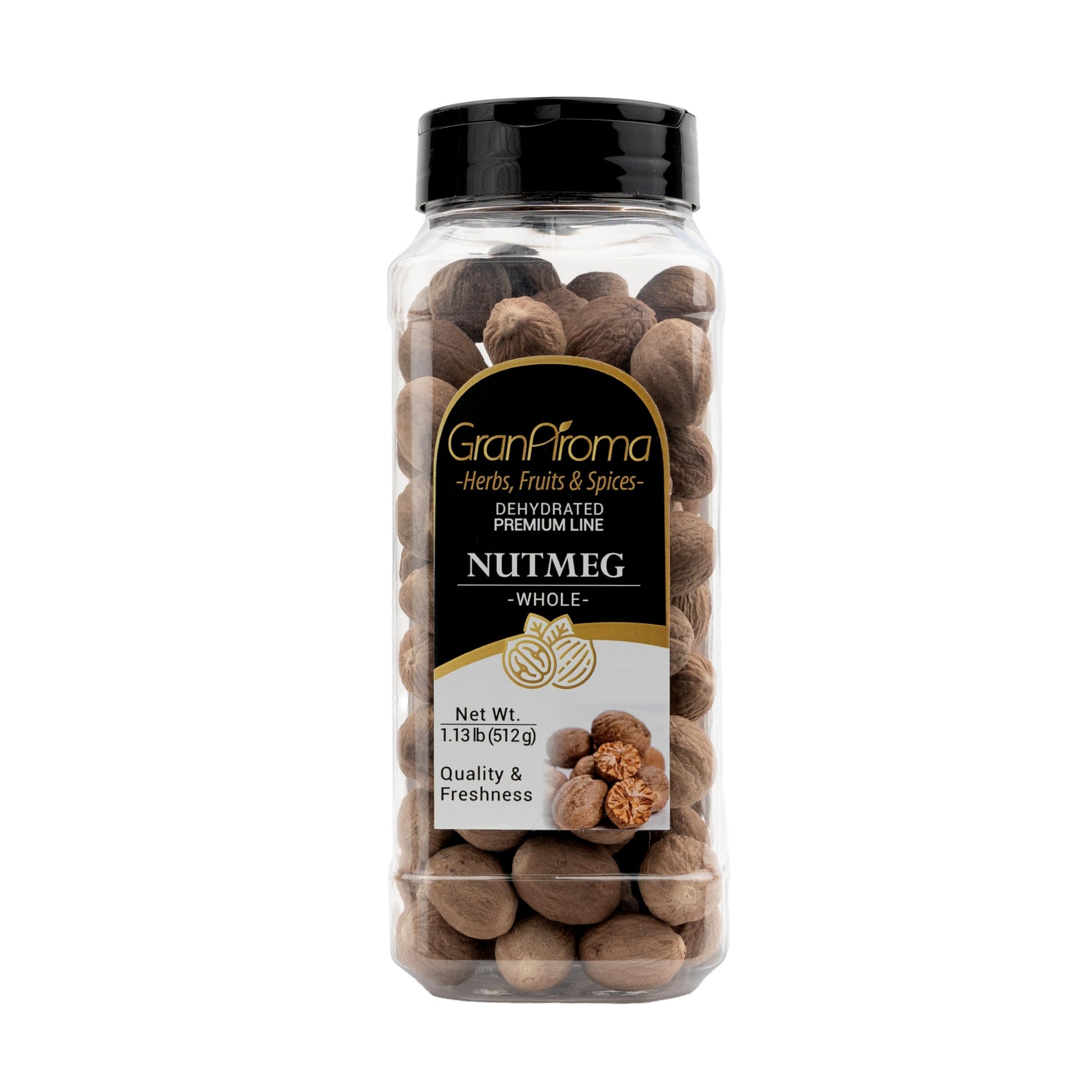 Granaroma Whole Nutmeg, Sweet & Savory Dishes, Baking, Whole Nut (1.13 Pound)
