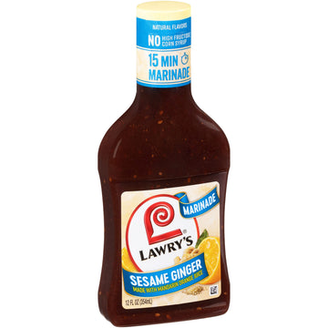 Lawrys Sesame Ginger with Mandarin Orange Juice Marinade, 12 fl oz
