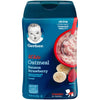 Gerber Lil' Bits Baby Cereal, Oatmeal Banana Strawberry, 8 Ounce (8 Oz (Pack Of 2))