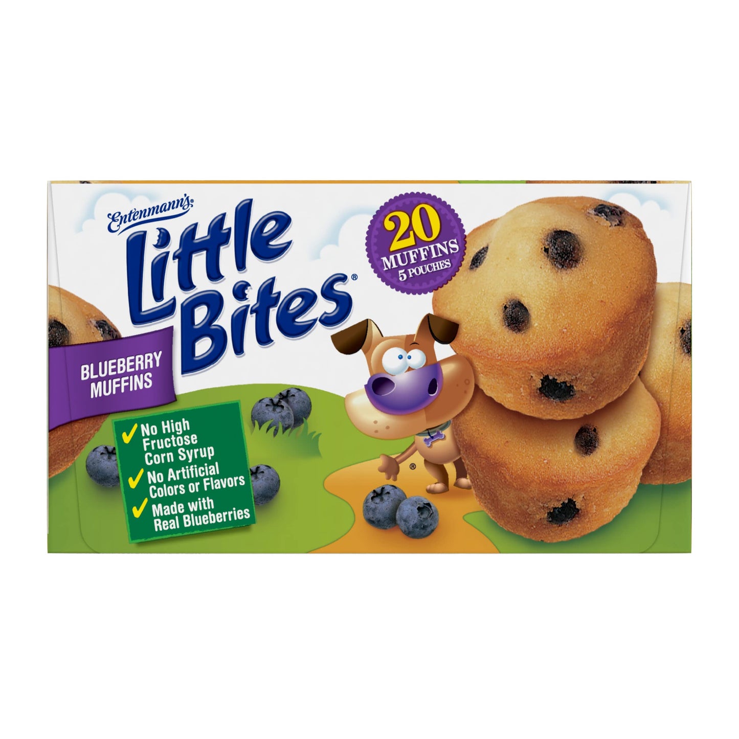 Entenmanns Little Bites Blueberry Muffins 3 pack (15 pouches total)