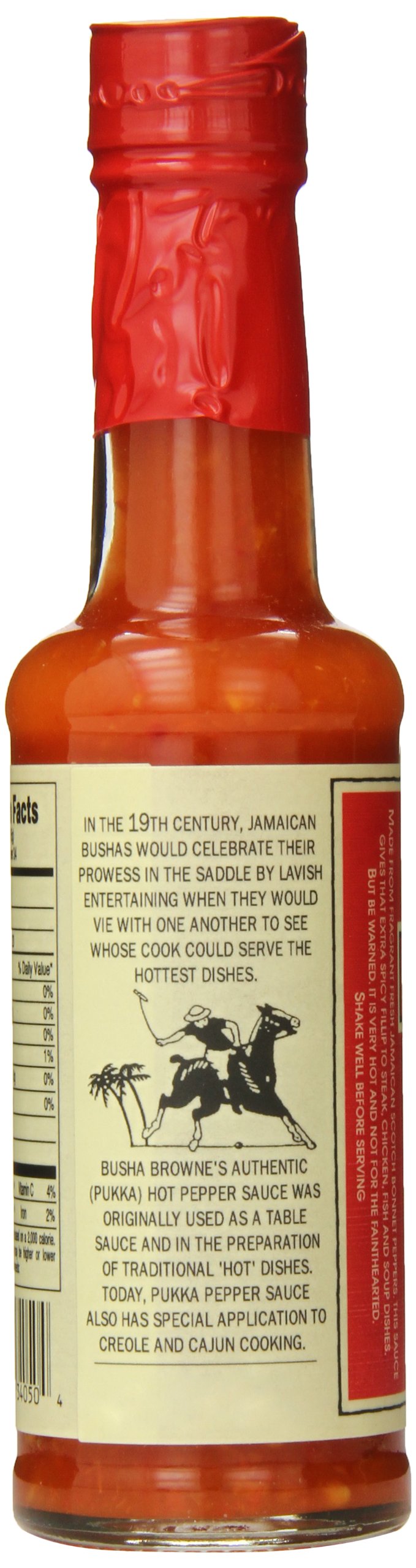 Busha Browne Pukka Hot Pepper Sauce, 6 Fluid Ounce