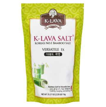 K-LAVA SALT-Koreas No.1 Bamboo Salt-Versatile 1x, Powder, 35.27 Ounce, VERY FINE Powder, great for PICKLING and CANNING, also f