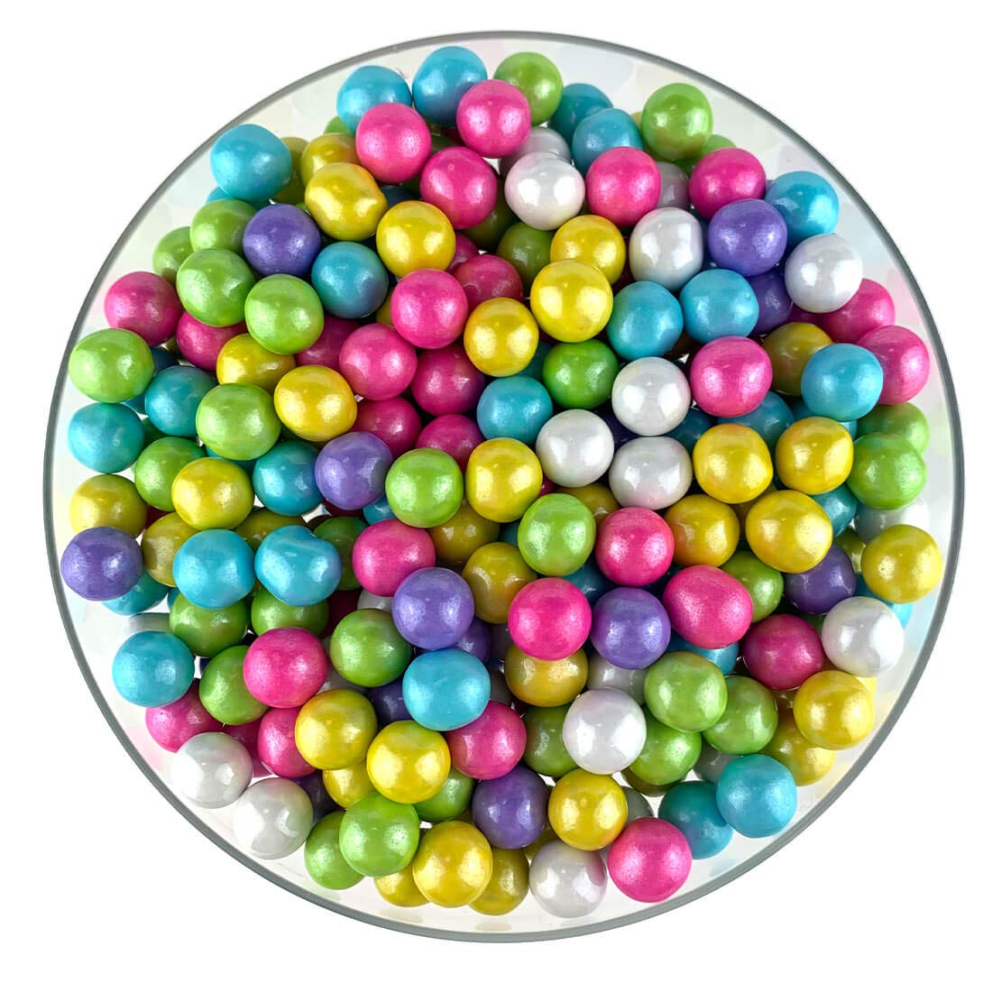 Color It Candy Shimmer Spring Mix Sixlets 2 Lb Bag - Perfect For Table Centerpieces, Weddings, Birthdays, Candy Buffets, & Party Favors.