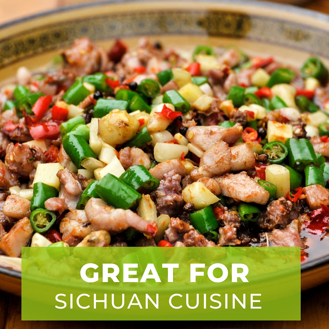 Premium Szechuan Green Peppercorns Powder 1.08, A Mouth-Numbing Spice, Green Sichuan Peppers For Kung Pao Chicken, Mapo Tofu, And Chinese Cuisine
