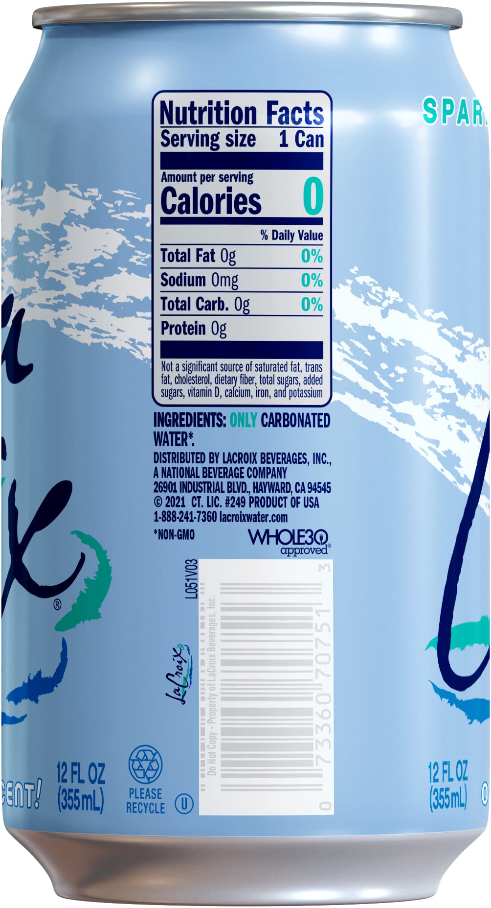 La Croix Sparkling Water, Pure, 12 Fl Oz (Pack Of 12)
