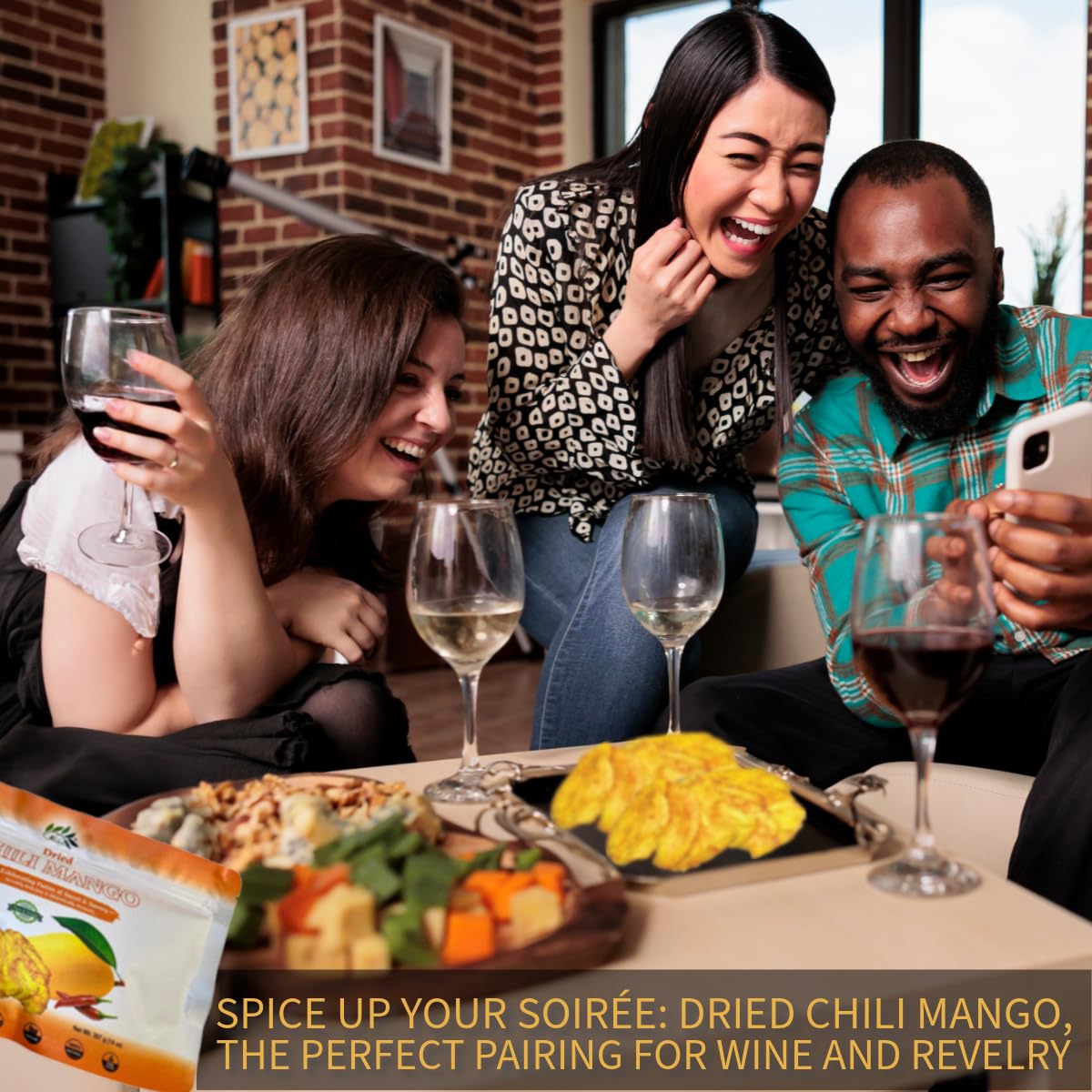 CHAVI Dried Chili Mango Snacks | No Added Sugars | Vegan, Non-GMO | 14 oz