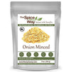 The Spice Way Minced Onion - 8 Oz - Bulk Dehydrated Onions Flakes More Coarse Than Powder Or Granules