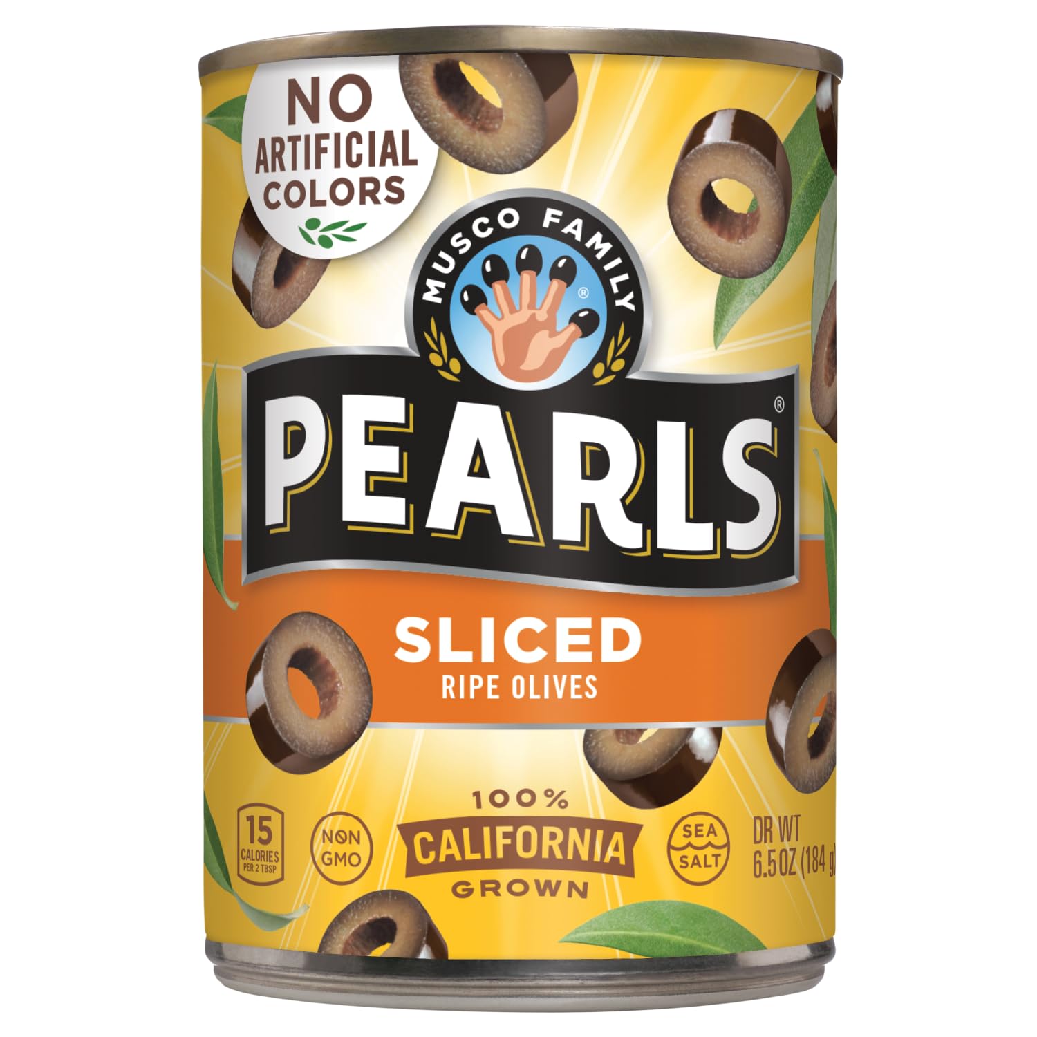 Pearls Sliced Ripe Olives, Pack Of 6, 6.5 Oz Cans