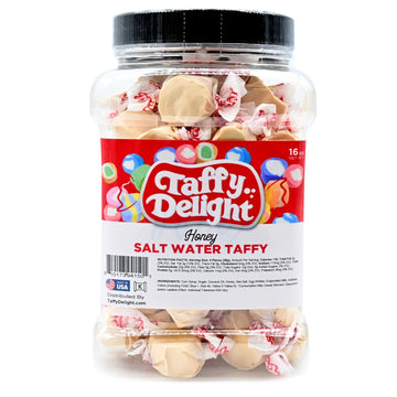 Taffy Delight Salt Water Taffy (16oz, Honey)