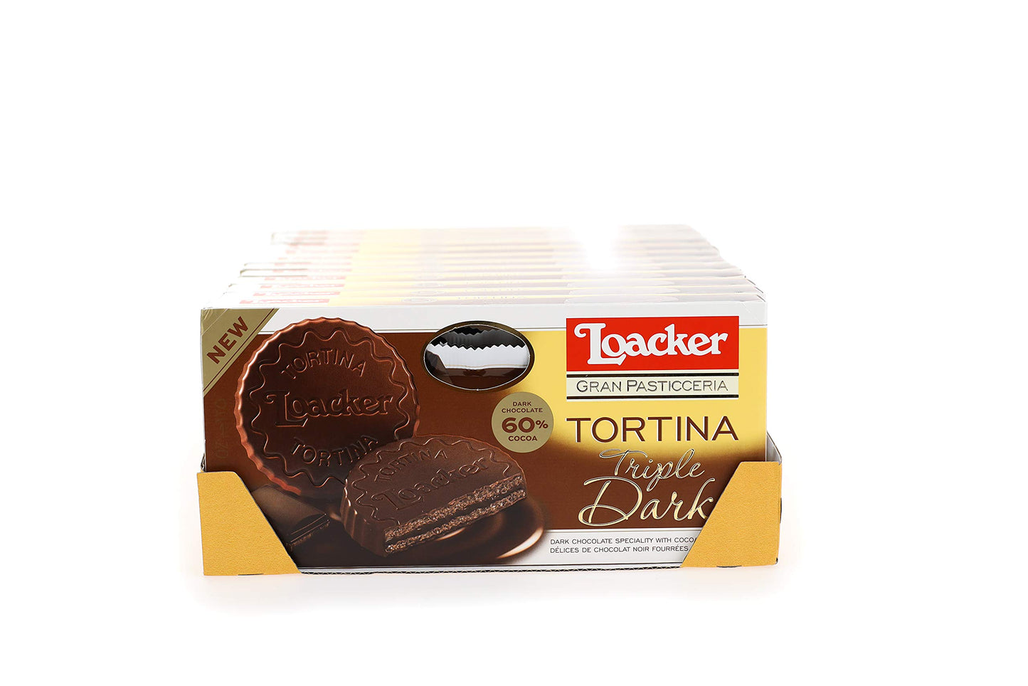 Loacker Gran Pasticceria Tortina Triple Dark, 125G/4.41 Oz.