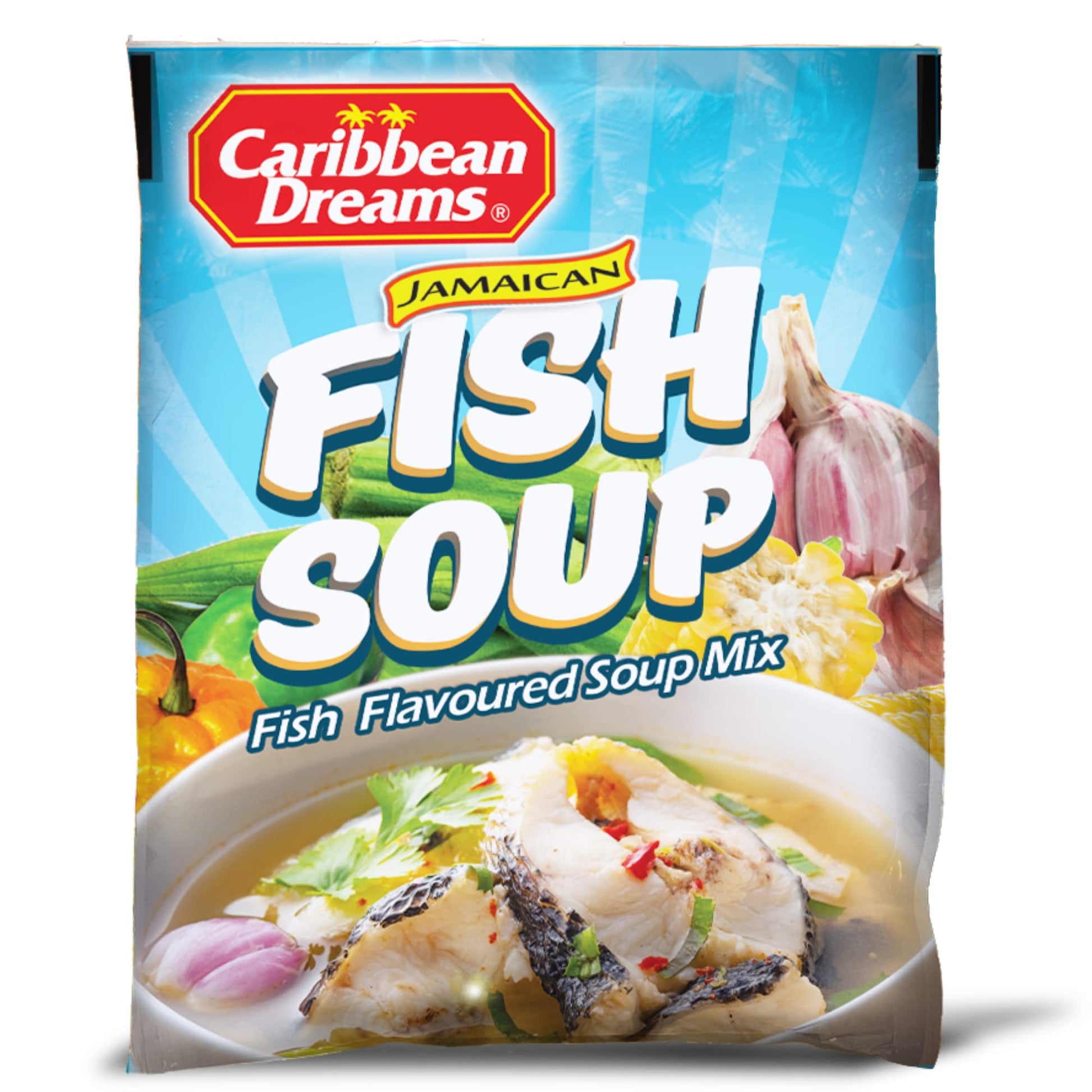 Caribbean Dreams Homestyle Fish Soup Mix, 50g (Pack of 10)