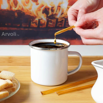 Raw Honey Sticks - Honey Sticks For Tea - Honey Straws - One Teaspoon Of Pure Raw Honey Per Stick - (50 Pack) Each Stick Is Glut