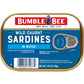 Bumble Bee Sardines in Water, 3.75 oz Tin - Wild Caught, Gluten Free, Keto, Kosher, Clean Ingredients