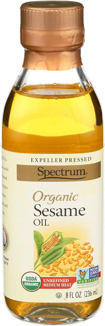 Spectrum Naturals Oil Sesame Unrefined, 8 oz
