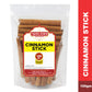 Shudh Cinnamon Sticks 100Gm (3.5 Oz) | Cassia Cinnamon | Canela | Perfect For Baking, Cooking & Beverages & Oatmeal| 2 3/4'' Len