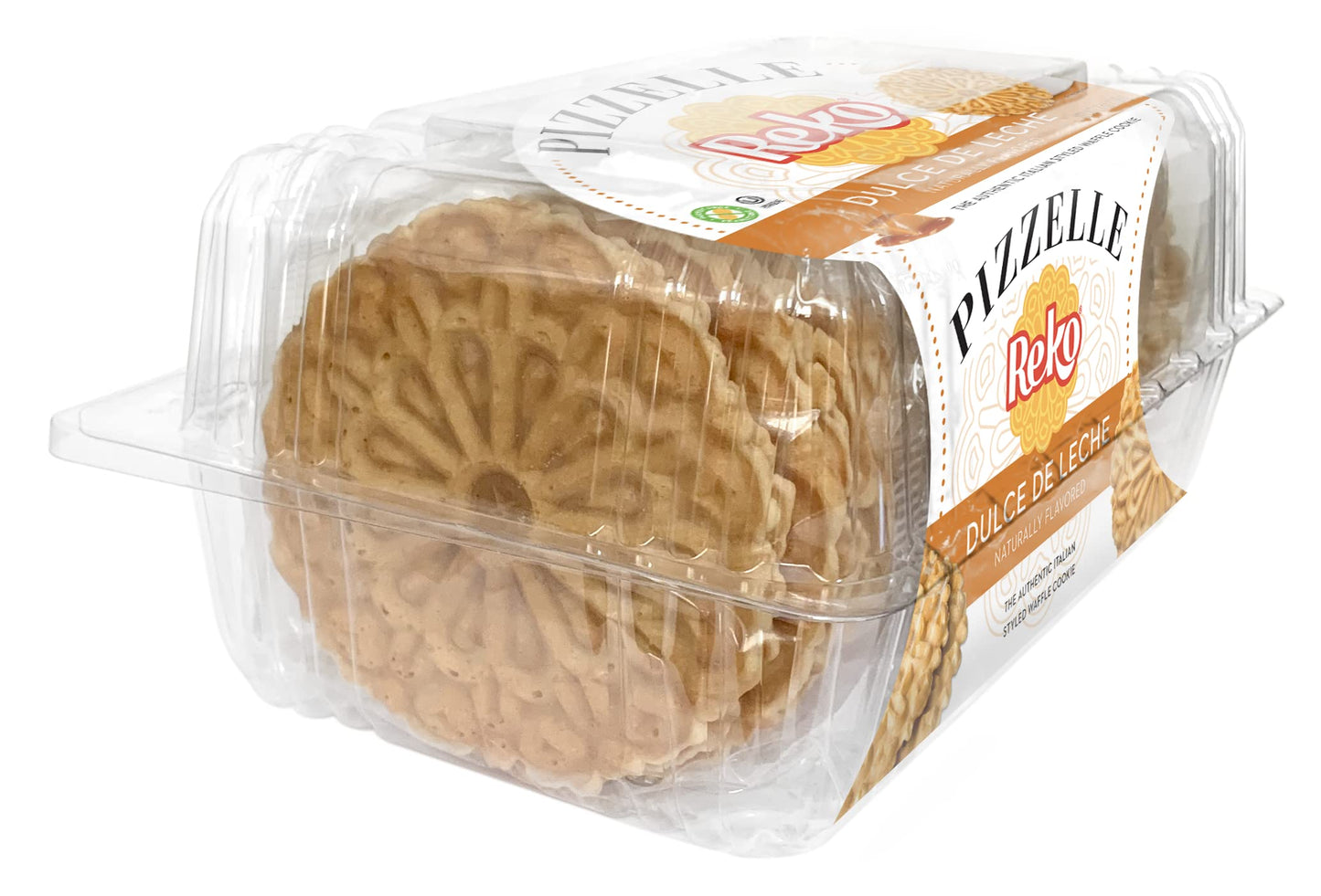 Reko Pizzelle Authentic Italian Style Waffle Cookie, Dulce De Leche, 7 Ounce (Pack Of 1)