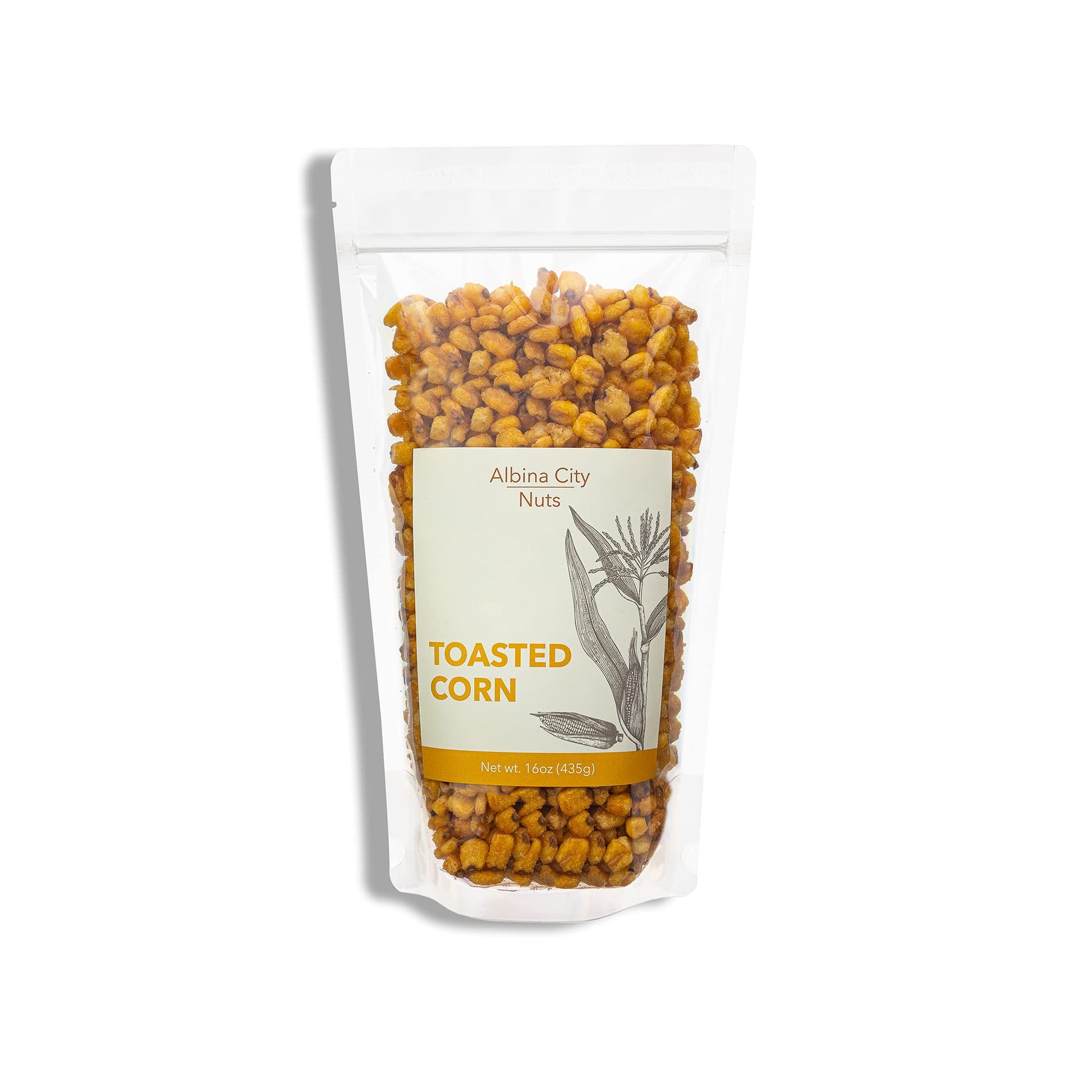 Albina City Nuts Toasted Corn - Tasty Snack With A Gentle Crunch Made From Non-Gmo Ingredients Free Of Sulfites, Gluten, Artific