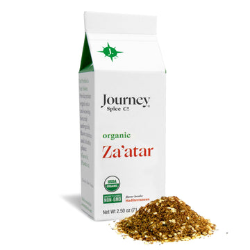 Organic Za'atar Spice Seasoning by Journey Spice Co. | Salt-Free, Sugar-Free, Non-GMO | Gourmet Mediterranean All-Purpose Spice 
