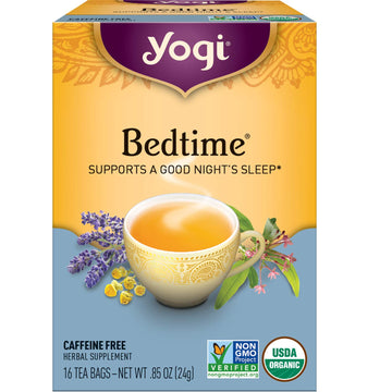Yogi Tea - Bedtime (6 Pack) - Supports A Good Nights Sleep - Tea With Passionflower, Chamomile, Valerian Root, And Lavender - 96