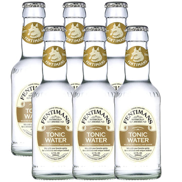 Fentimans Natural Tonic Water - Premium Mixer for Cocktails, 6.7 Fl Oz Bottles, Pack of 6