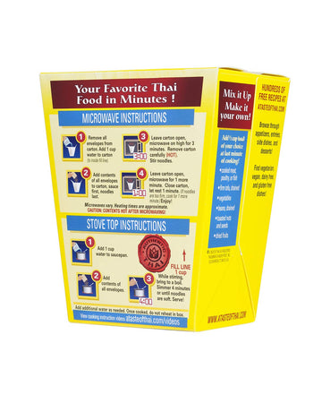 A Taste Of Thai Red Curry Noodles - 5.75Oz Pack Of 6 Heat & Eat Instant Noodles Flavored With Classic Thai Sauce | Gluten-Free | Ideal Vegan Meal | Perfect Side For Chicken Fish & Meat Entrees