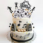 36Pcs Disco Ball Cake Toppers Music Dancing Themed Cake Cupcake Decorations Gold Balls Cake Toppers With Mirror Balls For 70S 80