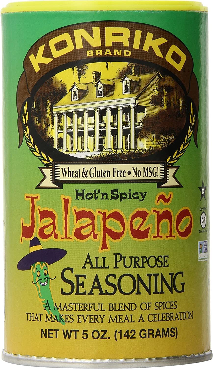 Konriko - Jalapeno All Purpose Seasoning 5 Oz - Wheat Free - Gluten Free - No Msg