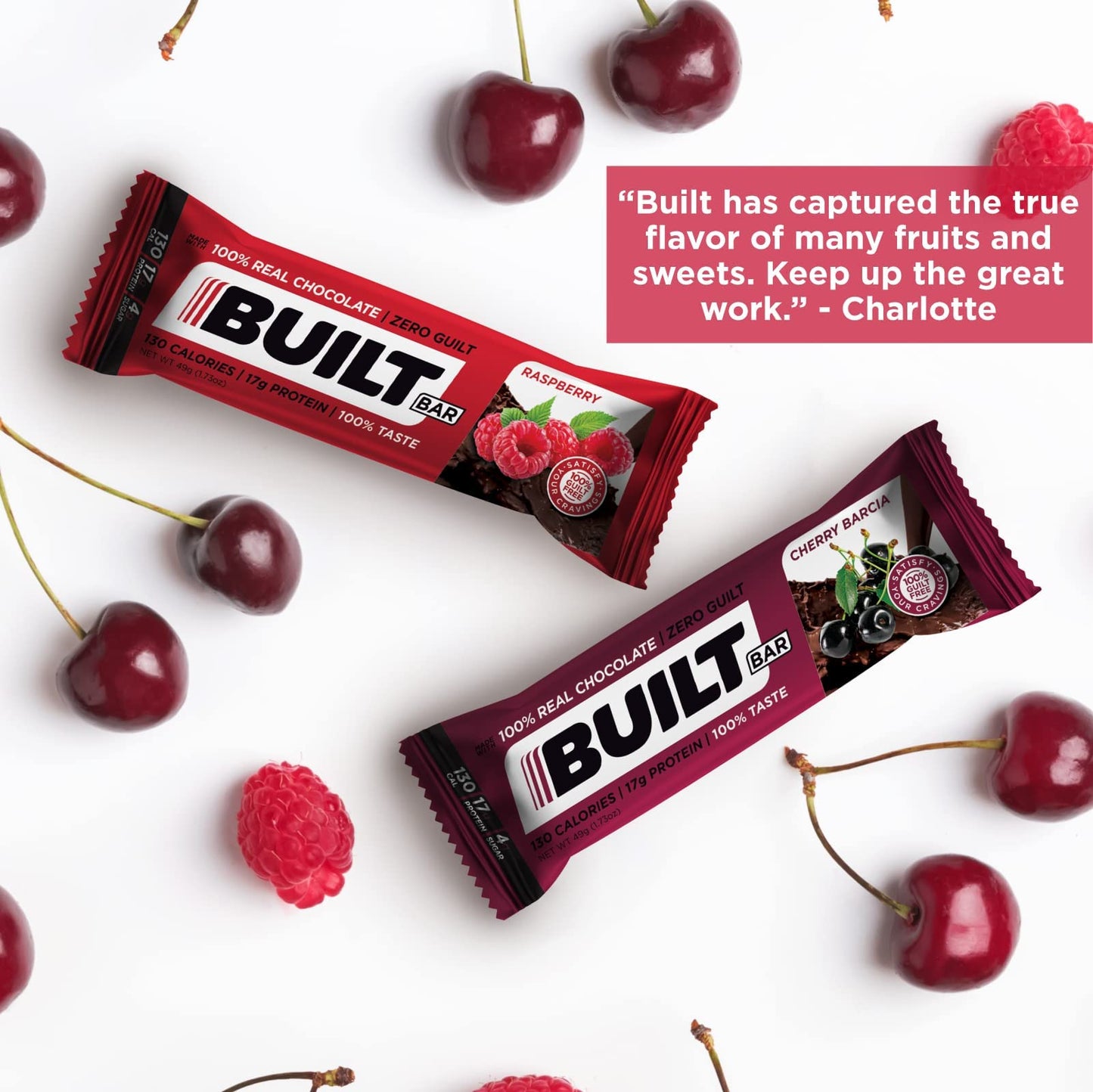 Built Bar High Protein Energy Bars Variety Pack - 12 Gluten-Free Flavors, Low Carb, Low Calorie, Low Sugar, Healthy Snack