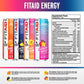 LIFEAID FITAID ENERGY Drink, Keto Variety Pack, 200mg Caffeine, 12 Fl Oz, 12 Cans