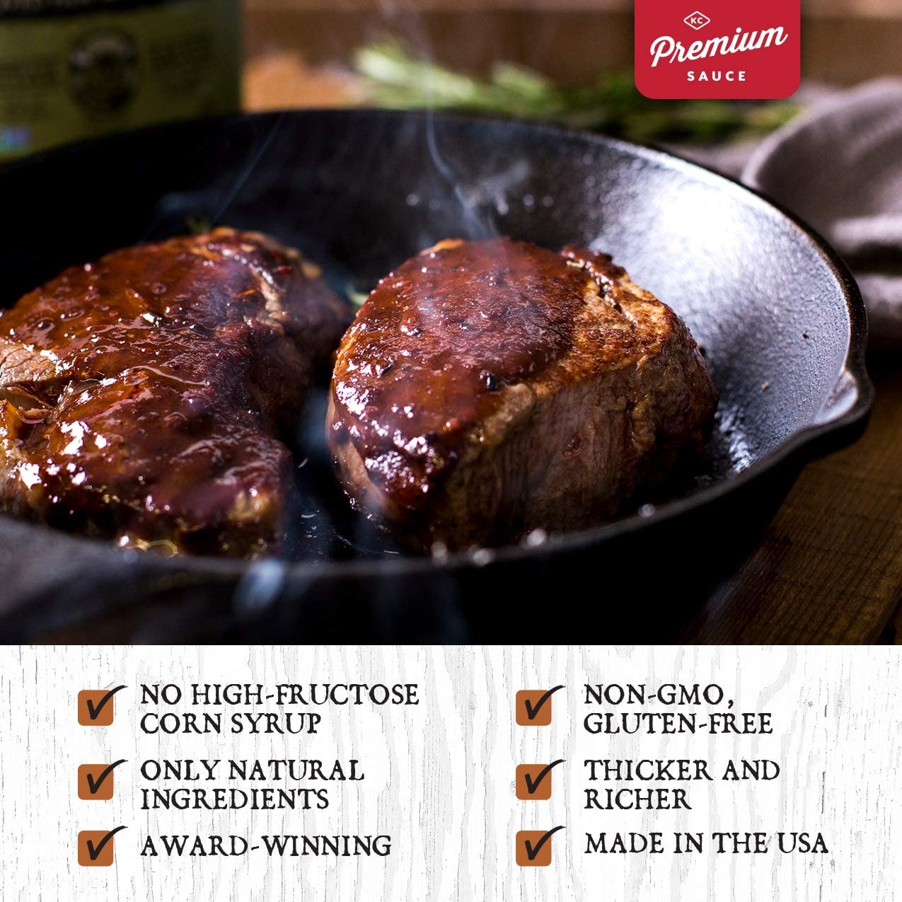Rufus Teague - Steak Lover's Kit 2 Premium Steak Sauces & 1 Dry Rub