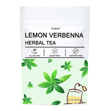 TZTZBOM - Lemon Verbena Tea - 2g x 50 Count - Premium Lemon Tea Bags For Digestion Support & Relaxation - Natural Cut & Sifted L