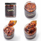 Hot Crispy Oil, An all natural unique blend of fresh fried shallots, fresh garlic and a proprietary blend of three different chi