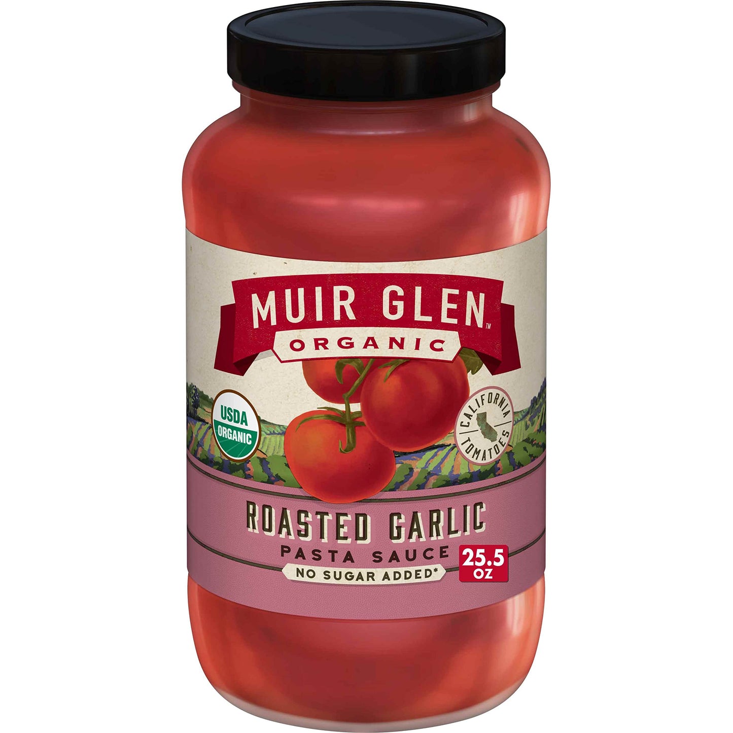 Muir Glen Organic Roasted Garlic Pasta Sauce, Fat Free, 25.5 Oz