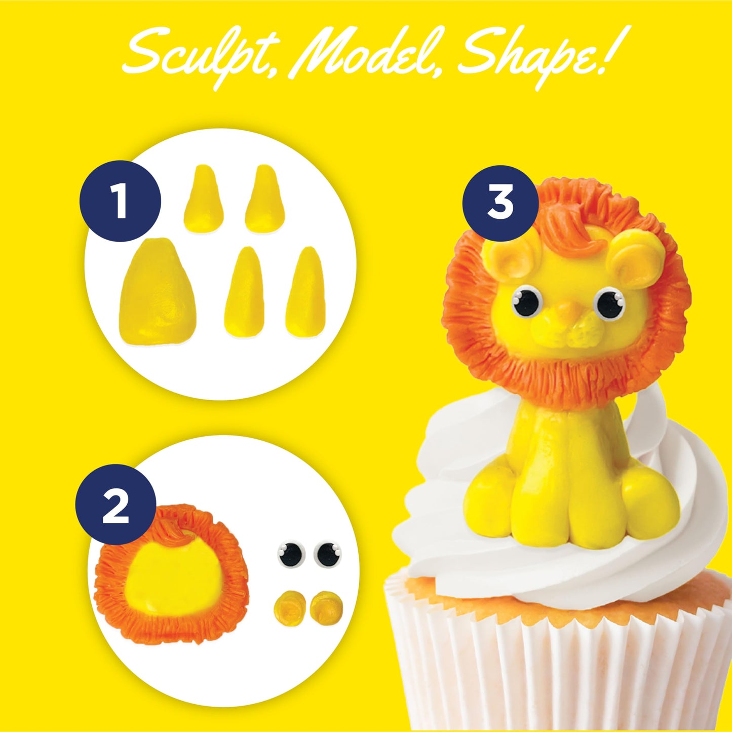 Satin Ice Chocopan Yellow Modeling Chocolate (4 Ounce) For Cake Decorating