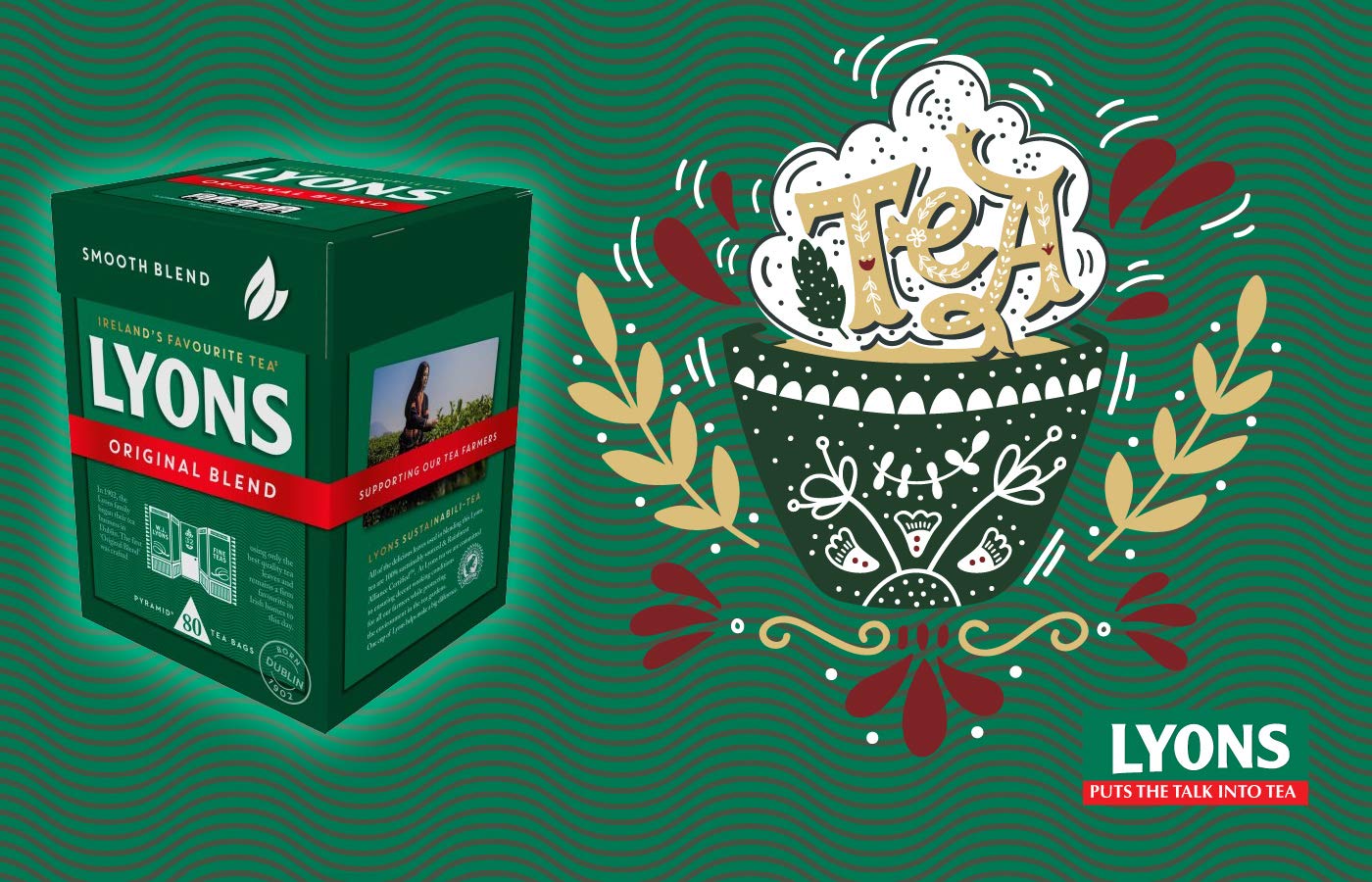 Original Blend Lyons Tea (80 Teabags)