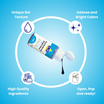 Enco Food Coloring Gel Bright Blue 1.41 Oz (40G) Concentrated, Vegan
